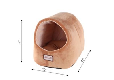 Image showing 8 th Armarkat Cave Shape Cat Bed, Brown/Ivory