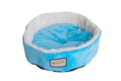 Image showing  Soft Plush Round Donut Cat Bed