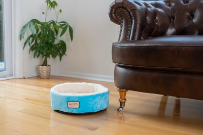 Image showing  Soft Plush Round Donut Cat Bed