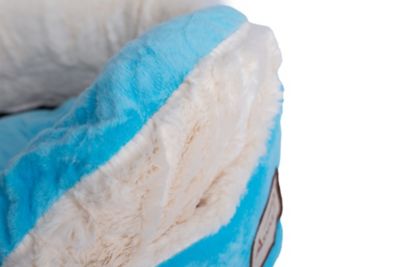 Image showing  Soft Plush Round Donut Cat Bed