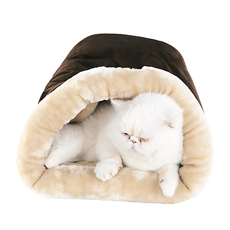 Armarkat Soft Cave Sleep Pet Bed for Dogs and Cats, Mocha