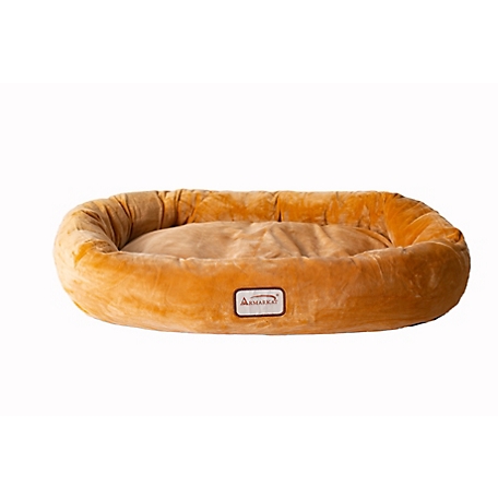 Armarkat Polyfill Dog Pet Bed And Cushion Mat with Confortable Bolster