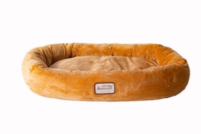 Armarkat Polyfill Dog Pet Bed And Cushion Mat with Confortable Bolster