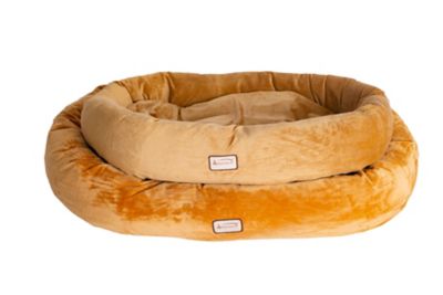 Image showing  Polyfill Dog Pet Bed And Cushion Mat with Confortable Bolster