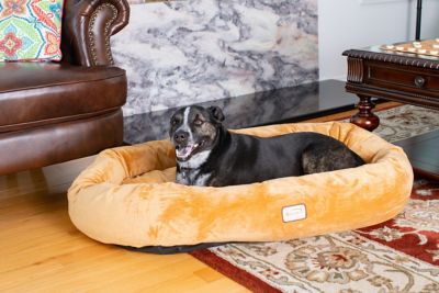 Image showing  Polyfill Dog Pet Bed And Cushion Mat with Confortable Bolster