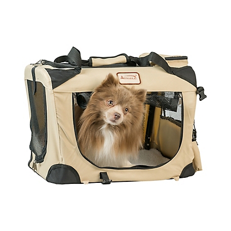 Armarkat FoldIng Soft Dog Crate for Pets, 19.5 L X 13.6 W X 13.8