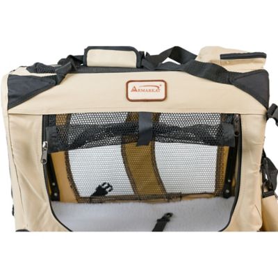 Image showing 6 th Armarkat 3-Opening Soft Polyester Folding Travel Pet Crate, 20 in.
