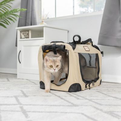 Image showing 7 th Armarkat 3-Opening Soft Polyester Folding Travel Pet Crate, 20 in.