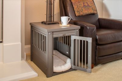 Image showing  InnPlace End Table 1-Door ECOFLEX Pet Crate, Gray