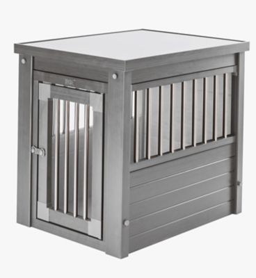 Image showing  InnPlace End Table 1-Door ECOFLEX Pet Crate, Gray