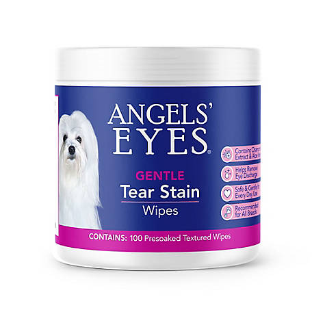 Angels' Eyes Gentle Tear Stain Remover Wipes for Dogs, 100 ct.