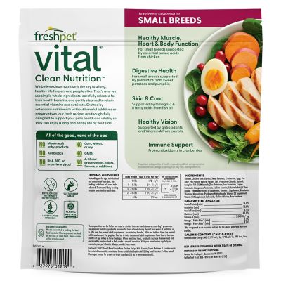 Image showing  Vital Clean Nutrition Small Breed Grain Free Chicken Recipe Fresh Dog Food, 1 lb.