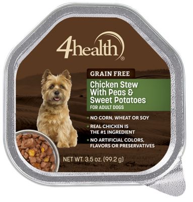 4health Grain Free Adult Chicken Stew with Sweet Potatoes and Peas Recipe Wet Dog Food, 3.5 oz. 4health Grain Free Adult Chicken Stew with Sweet P