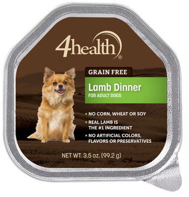 4health Grain Free Adult Lamb Dinner Recipe Wet Dog Food, 3.5 oz.