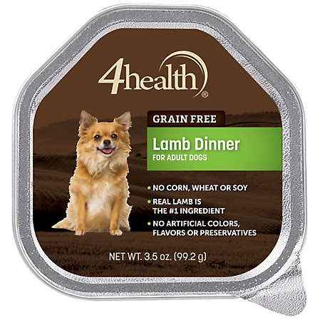 4health Grain Free Adult Lamb Dinner Wet Dog Food, 3.5 oz.