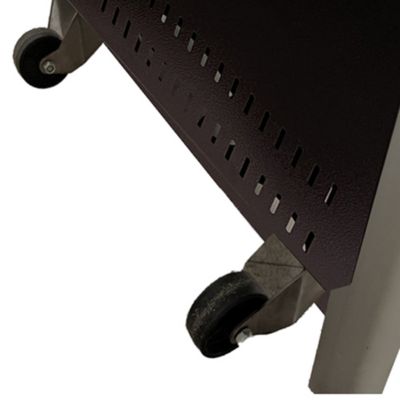 Image showing  40,000 BTU Contemporary Triangular Portable Propane Commercial Patio Heater with Variable Flame, Golden Hammered