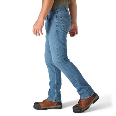 Image showing  Men's Relaxed Fit Mid-Rise Rugged Flex Straight Leg Jeans