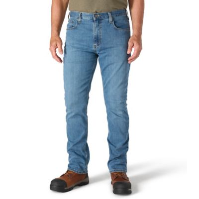 Image showing  Men's Relaxed Fit Mid-Rise Rugged Flex Straight Leg Jeans