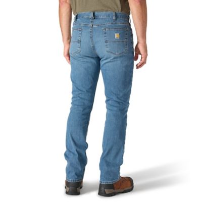 Image showing  Men's Relaxed Fit Mid-Rise Rugged Flex Straight Leg Jeans