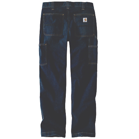 Carhartt Men's Relaxed Fit Mid-Rise Rugged Flex Dungaree Jeans at