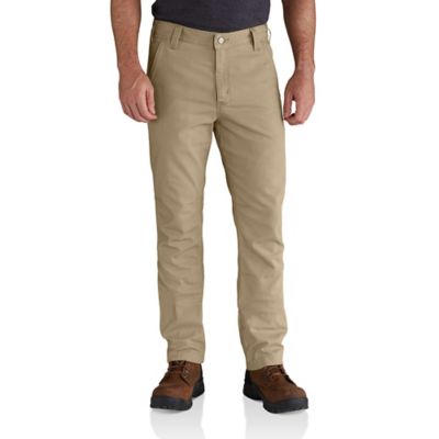 Carhartt Men's Straight Fit Mid-Rise Rigby Straight Pants Rugged Flex® Straight Fit Canvas 5-Pocket Tapered Work Pant