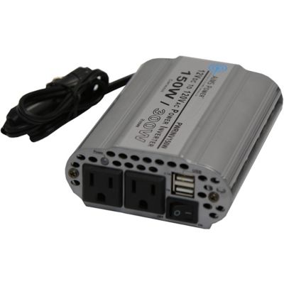 AIMS Power 150W Power Inverter, 12VDC to 120VAC