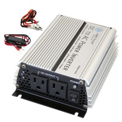 Image showing  400W Power Inverter, 12VDC to 120VAC, Includes Cables