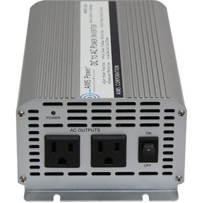AIMS Power 1,250W Power Inverter, 12VDC to 120VAC, Economical