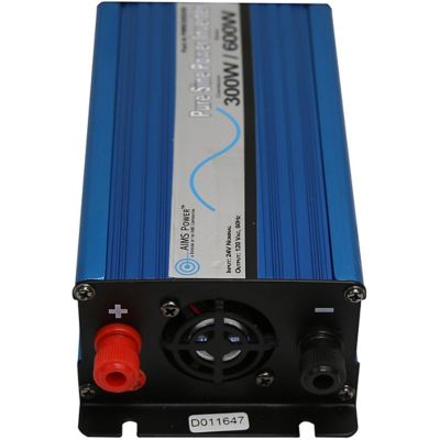 Image showing  300W Pure Sine Power Inverter, 12VDC 120VAC, Includes Cables