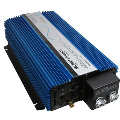 Image showing  1,000W Pure Sine Inverter Charger with Transfer Switch, 12VDC to 120VAC