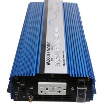 Image showing  3,000W Pure Sine Power Inverter, 12VDC to 120VAC