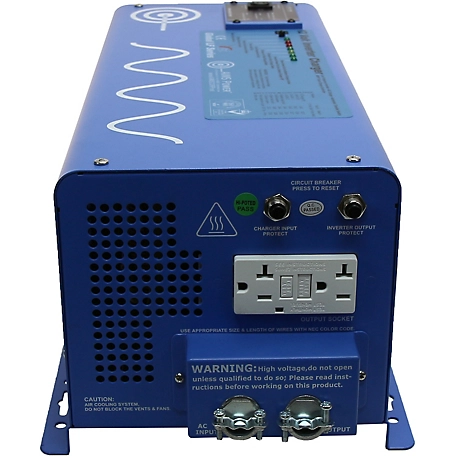 AIMS Power 3,000W Pure Sine Inverter Charger, 12VDC to 120VAC