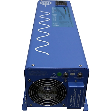 AIMS Power 4,000W Pure Sine Inverter Charger, 24VDC to 120VAC