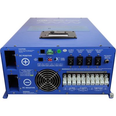 AIMS Power 12,000 Watt Pure Sine Inverter Charger, 48VDC to 120/240VAC