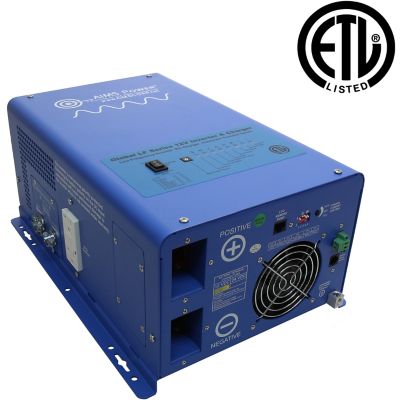 Image showing  2,000 Watt Pure Sine Inverter and Battery Charger, 12VDC to 120VAC, ETL Listed