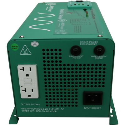 AIMS Power 1250W Pure Sine Inverter Charger, 12VDC to 120VAC, Economical, PICOGLF12W12V120AL