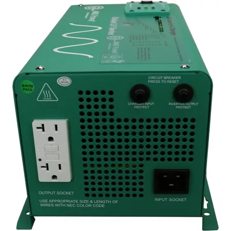 AIMS Power 1250W Pure Sine Wave Inverter Charger 12V DC to 120V AC Economical Power Inverters