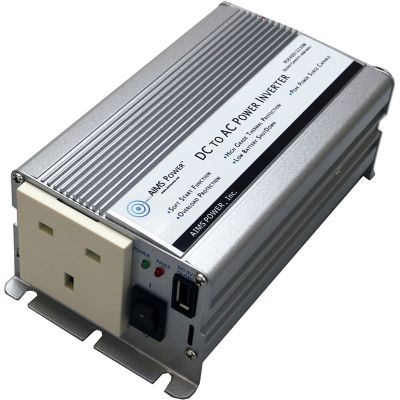 AIMS Power 400W Power Inverter, UK Plug 230V, European with Cables 24V, PUK40024230W