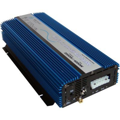 AIMS Power 2000W Pure Sine Inverter with Transfer Switch, 12VDC to 120VAC, ETL Listed, PWRIX200012SUL