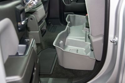 Image showing  Under Seat Storage for 2014-2019 Chevy Silverado/GMC Sierra Double Cab Classic Style Body, Black