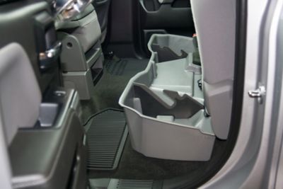 Image showing  Under Seat Storage for 2014-2019 Chevy Silverado/GMC Sierra Double Cab Classic Style Body, Black