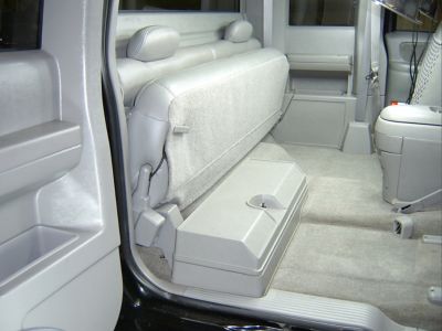 Image showing  Under Seat Storage for 88-99 Chevrolet/GMC C/K Model Extended Cab, Black