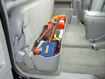 Du Ha 10037 Chevrolet/GMC Under Seat Storage Console Organizer Black