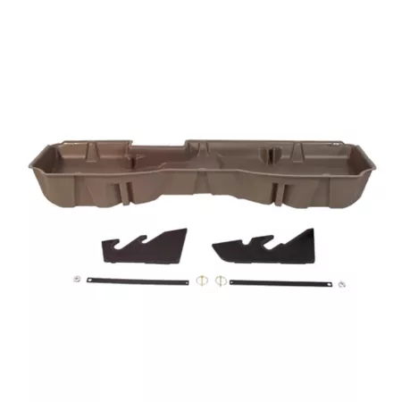 DU-HA Under Seat Storage for 14-18 Chevy Silverado/GMC Sierra Light Duty Crew Cab and 15-19 Heavy Duty Crew Cab - Tan 10302 Storage Totes