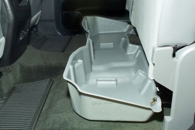 Image showing  Under Seat Storage for 14-18 Chevy Silverado/GMC Sierra Light Duty Crew Cab and 15-19 Heavy Duty Crew Cab, Brown