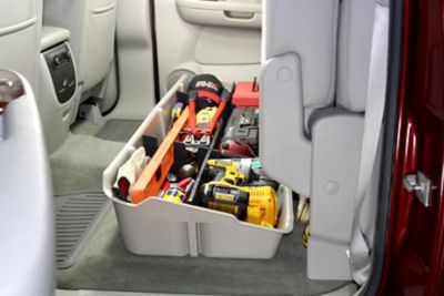 Image showing 7 th DU-HA Under Seat Storage for 07-13 Chevy Silverado/GMC Sierra Crew Cab and 07-14 Heavy Duty Crew Cab, Dark Gray