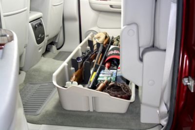 Image showing 8 th DU-HA Under Seat Storage for 07-13 Chevy Silverado/GMC Sierra Crew Cab and 07-14 Heavy Duty Crew Cab, Dark Gray
