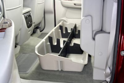 Image showing 5 th DU-HA Under Seat Storage for 07-13 Chevy Silverado/GMC Sierra Crew Cab and 07-14 Heavy Duty Crew Cab, Light Gray
