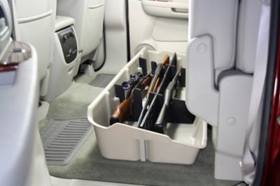 Image showing 6 th DU-HA Under Seat Storage for 07-13 Chevy Silverado/GMC Sierra Crew Cab and 07-14 Heavy Duty Crew Cab, Light Gray