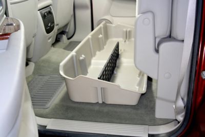 Image showing  Under Seat Storage for 07-13 Chevy Silverado/GMC Sierra Crew Cab and 07-14 Heavy Duty Crew Cab, Tan
